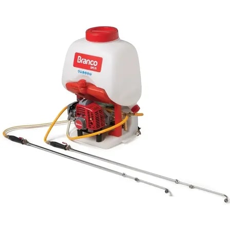 Imagem do Pulverizador Costal Bomba Motorizada Gasolina Branco Cor Vermelho