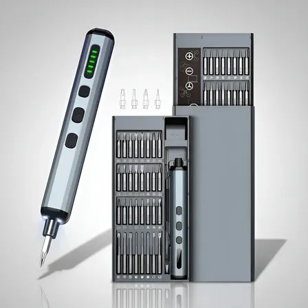 Imagem do Chave De Fenda Eletrica De Precisao Parafusadeira 68 Em 1 Recarregavel E Compacta Para Manutencao Eletronica Conserto De Oculos Relogio Celular Notebook Computador Screwdriver Precision