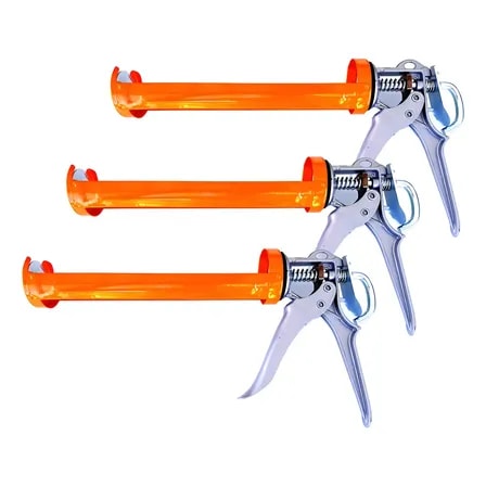 Imagem do Kit 3 Pistolas Aplicador Silicone Profissional Idea Pro 9 Reforcada