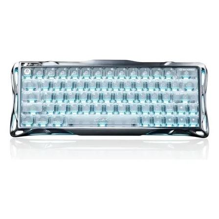 Imagem do Teclado Mecanico Para Jogos Gravastar V60 Pro Rgb Prateado