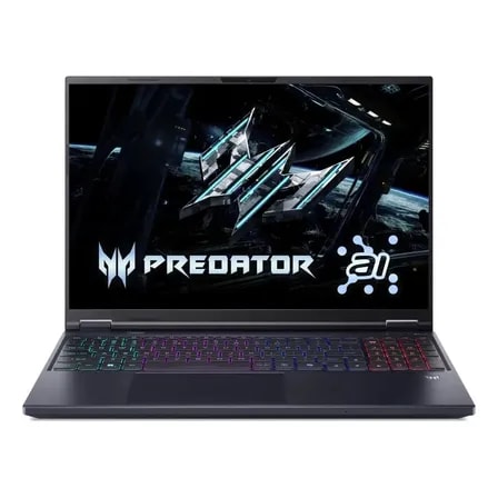 Imagem do Notebook Gamer Acer Predator Helios Neo Phn16 73 76h8 Intel Core Ultra 7 255hx 32gb Ddr5 512gb Ssd Nvidia Rtx 5070 8gb Tela 16 Wqxga 240hz Windows 11 Preto