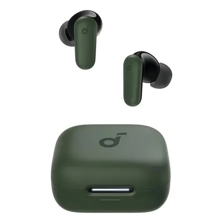 Imagem do Fone Ouvido Sem Fio Soundcore P30i Bluetooth 5 4 Anc Multiponto 4 Microfones Cor Verde Escuro Cancelamento De Ruido Ativo Graves Potentes 45h Bateria Ip54 App Personalizacao Confortavel Estojo 2 Em 1