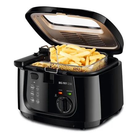 Imagem do Fritadeira Eletrica Big Fry 2 5l Ft 07 Mondial Preto 127v