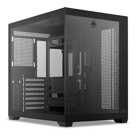 Imagem do Gabinete Gamer Aquario Mancer Cv500l Midtower Lateral De Vidro Preto