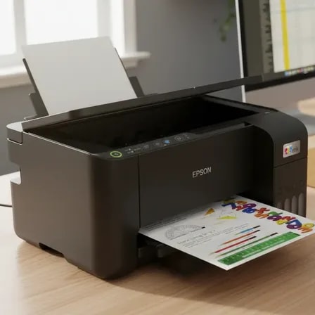 Imagem do Impressora Multifuncional Epson Ecotank L3250 Bivolt C Wifi Preto 127 220v