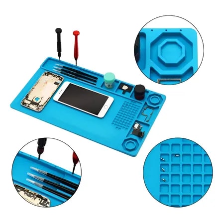 Imagem do 99fix F 001 Manta Antiestatica Silicone 38x21cm Azul
