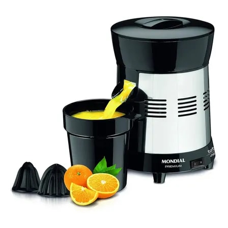 Imagem do Extrator De Frutas Mondial Turbo Premium Preto 250w 127 220v