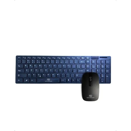 Imagem do Kit Teclado E Mouse Sem Fio Ultra Slim Usb 2 4ghz Newdragon Layout Abnt2 Qwerty Preto