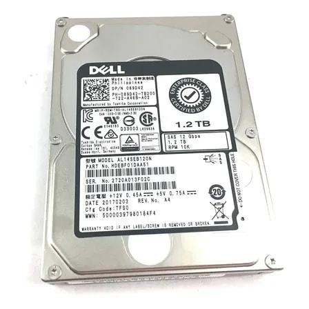 Imagem do Hd Dell 1 2tb 2 5 10k 12gb Sas 89d42 089d42 Al14seb120n Nfe Cinza