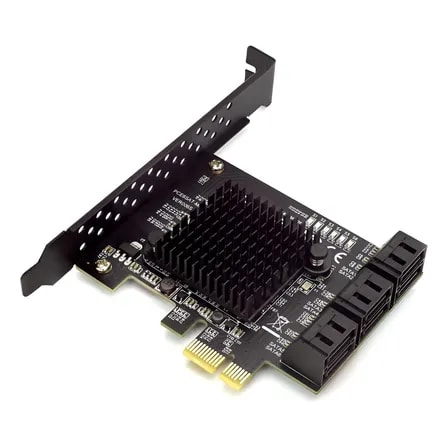 Imagem do Controladora 6 Portas Sata 3 0 Marvell 88se9215 Pcie X1