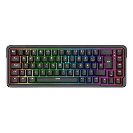 Imagem do Teclado Magnetico Gamer Redragon Nova Rgb Ultramag Preto Ingles Us