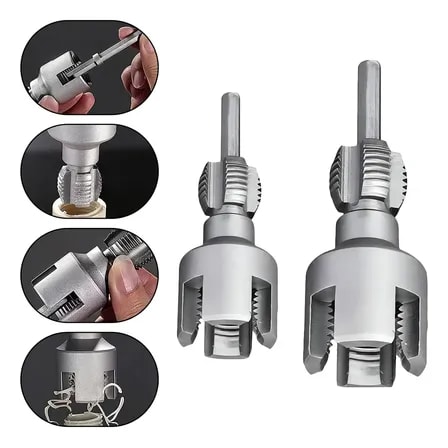 Imagem do Kit 2 Abridor De Rosca Interno E Externo Tubos Pvc 1 2 3 4
