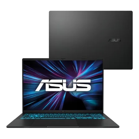 Imagem do Notebook Asus V16 V3607vu Nvidia Rtx 4050 Intel Core 5 210h 16gb Ram 512gb Ssd Windows 11 Home Tela 16 Led Fhd 144hz Nivel Ips Black Rp306w Preto
