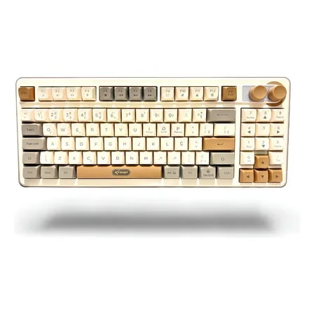 Imagem do Teclado Gamer Knup Te146 Rgb 90 Teclas Anti Ghosting Usb 2 0 Marrom Claro Portugues Brasil
