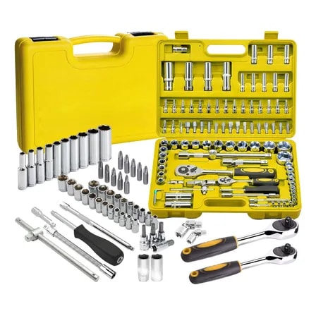 Imagem do Kit Chaves Jogo Catraca Reversivel Soquetes 94 Pcs Maleta