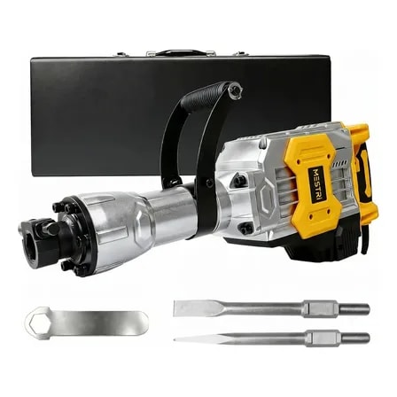Imagem do Martelete Demolidor Profissional 2000w 20kg De Puro Impacto 4950 Rpm 127v Mestri M 323 Amarelo