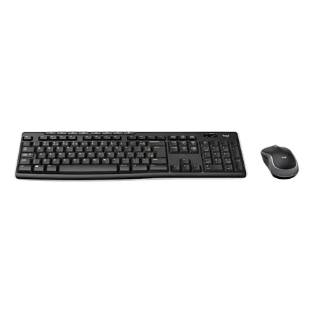 Imagem do Combo Teclado E Mouse Sem Fio Logitech Mk270 Layout Abnt2 Preto