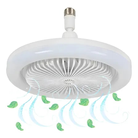 Imagem do Ventilador De Teto Com Luz De Led E Controle Remoto Bivolt 25 Cm 50 60hz Branco Frio 127 220v Branco