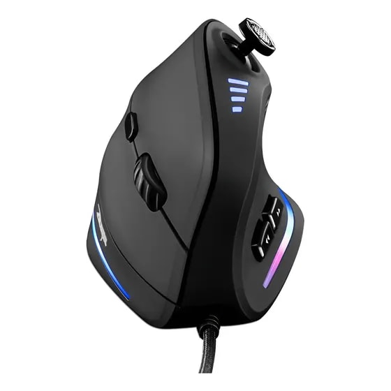 Imagem do Mouse Ergonomico Vertical Zelotes C 18 Gaming C Fio Rgb Game