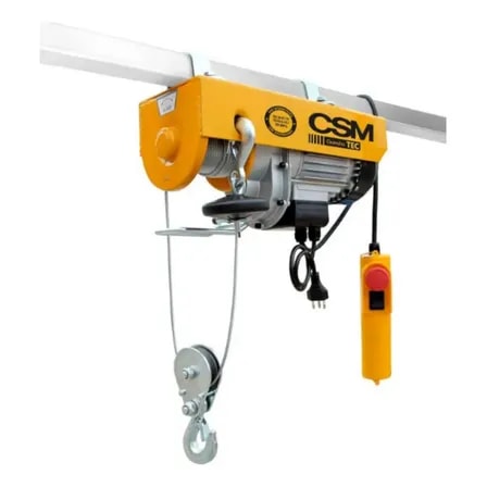 Imagem do Guincho Tec 500 1000kg C Motor Mono S Cacamba Csm Cor Amarela