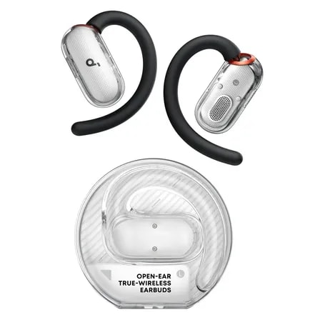 Imagem do Fone De Ouvido Bluetooth Soundcore V40i Open Ear Sem Fio Fone Com Microfone Para Chamadas Claras Bluetooth 5 4 Estavel Para Esporte E Corrida Gancho Ajustavel Confortavel E Graves Potentes Branco