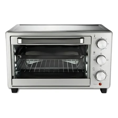 Imagem do Forno Eletrico Inox Family Grill 23 Litros 3 Opcoes De Aquecimento Botao Seletor Ate 250 C Forno Fryer 1400 W 127v Prateado