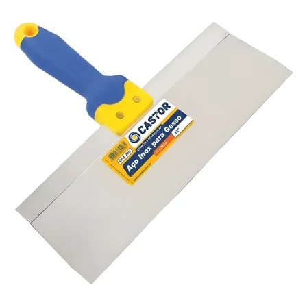 Imagem do Espatula Aco Inox Retangular 30cm Para Gesso Castor