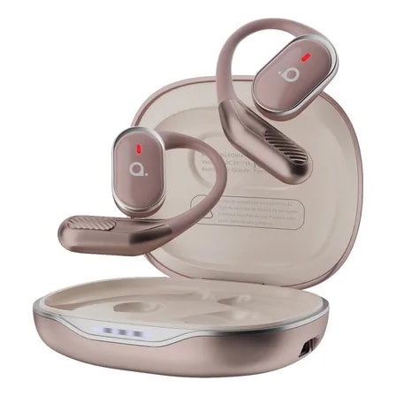 Imagem do Fone De Ouvido Esportivo Basike Bluetooth Tws Rosa Com Bateria De 60h E Ipx5