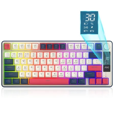 Imagem do Teclado Gamer Aoc Gk280 Panel En Ingles Branco Ingles Us