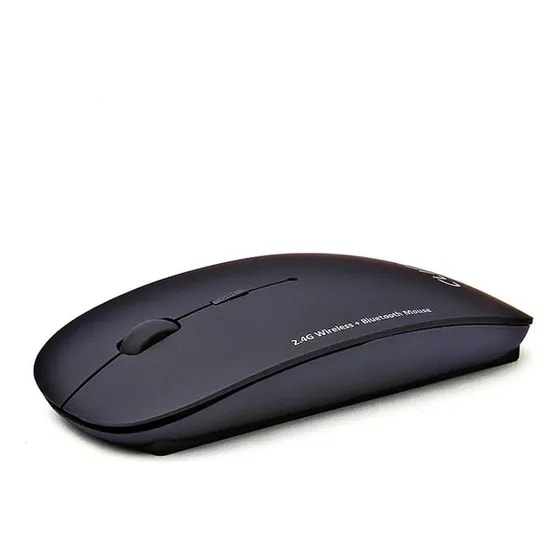 Imagem do Mouse Sem Fio Exbom Bluetooth Optico 1600dpi Recarregavel Preto