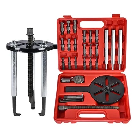 Imagem do Extrator Rolamento Alternador Saca Polia 4garras 21 Em 1 Kit