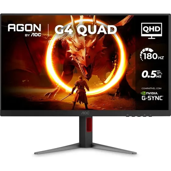 Imagem do Monitor Gamer Aoc Agon Quad 27 Q27g4f Preto