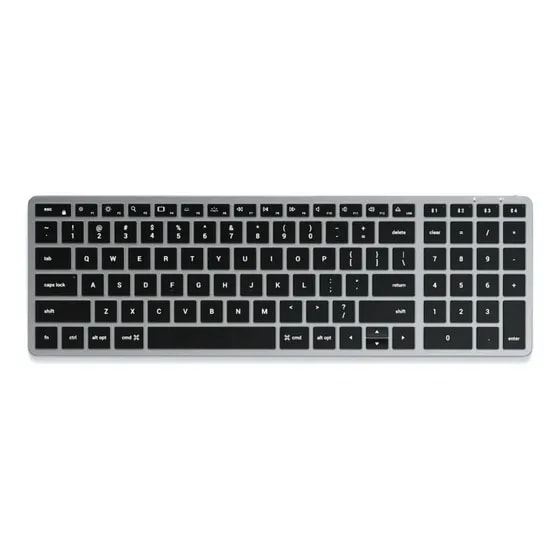 Imagem do Teclado Bluetooth Slim Recarregavel Satechi X2 Retroiluminado Usb C Wireless Para Mac Windows Compativel Com Ipad Iphone Android Celular E Tablet Layout Us