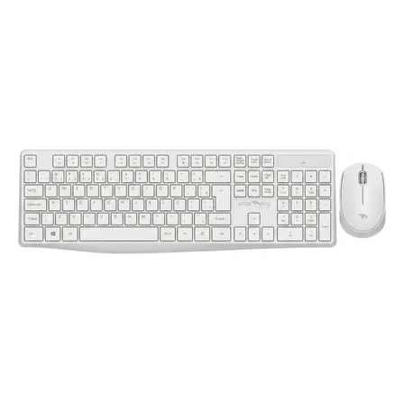 Imagem do Combo Teclado E Mouse Sem Fio Viper Pro Creative Vo204 Branco Abnt2 Para Trabalho E Uso Diario