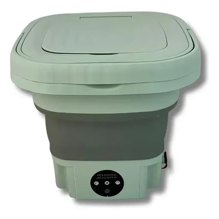 Imagem do Mini Maquina De Lavar Meias Roupas Leves 110v Lilas Ou Roxa Portatil 11 Litros Dobravel 127v Verde