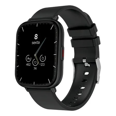 Imagem do Smartwatch Wb Watch 1 85 45mm O2 Pressao 24 Esportes Cor Da Caixa Preto