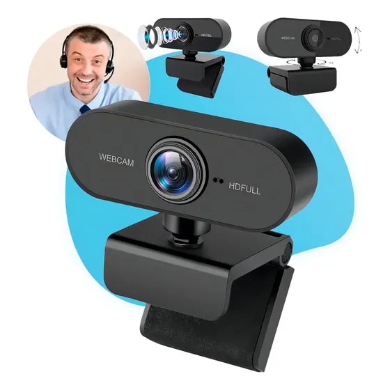 Imagem do Webcam Camera Casenn Full Hd Zoom 1080p Com Microfone Integrado Entrada Usb 2 0 Rotacao 360 Graus Videoconferencia Streamcam Estudio Plug And Play Home Office Chamadas De Video Zoom Teams