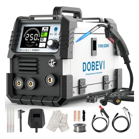 Imagem do Maquina Solda Inversora 250a Sem Gas 3 Em 1 110v 220v Dobevi