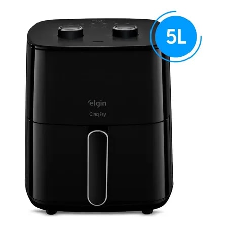 Imagem do Fritadeira Air Fryer Elgin 5l 1500w 110v Preto 127v