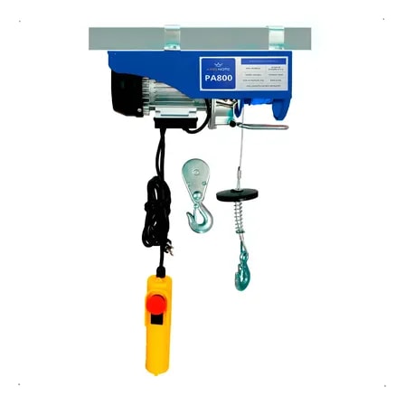 Imagem do Talha Guincho Eletrica 400 A 800kg Elevacao 12m 220v King No Azul 220v