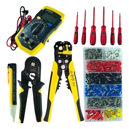 Imagem do Multimetro Digital Alicate Desencapador Terminal Caneta Kit Sortida