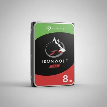 Imagem do Hd Seagate Ironwolf 8tb Para Nas 7200rpm 256mb St8000vn002 Prata