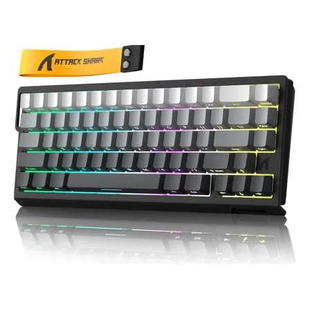 Imagem do Teclado Mecanico Para Jogos Attack Shark X68he Noite Iluminada Pela Lua Ingles