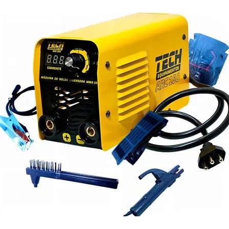 Imagem do Maquina De Solda Tech Profissional 160a Inverter Cor Amarelo C Preto 220v