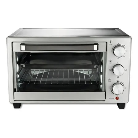 Imagem do Forno Eletrico Inox Family Grill 23 Litros 3 Opcoes De Aquecimento Botao Seletor Ate 250 C Forno Fryer 1400 W 220v Prateado