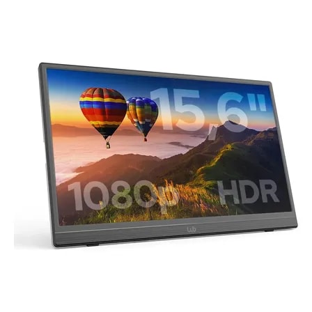 Imagem do Wb Monitor Portatil 15 6 Com Tela Ips E Full Hd 1920x1080p Wbmp01bk Preto 127 220v