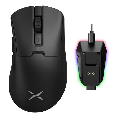 Imagem do Delux M900pro Mouse Gamer Sem Fio 8000hz Paw3395 Com Dock Preto