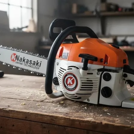 Imagem do Motosserra A Gasolina Profissional 78cc Cor Laranja