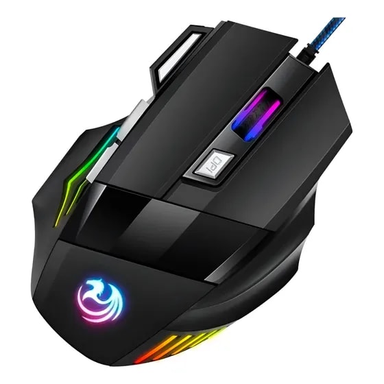 Imagem do Mouse Gamer Para Jogo 3 200 Dpi Optico Com Luzes Led Rgb Usb