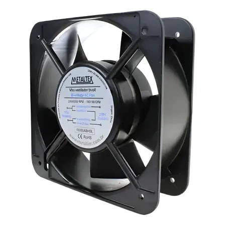 Imagem do Micro Ventilador 150x150x50mm Biv 15050abhsl Metaltex Preto